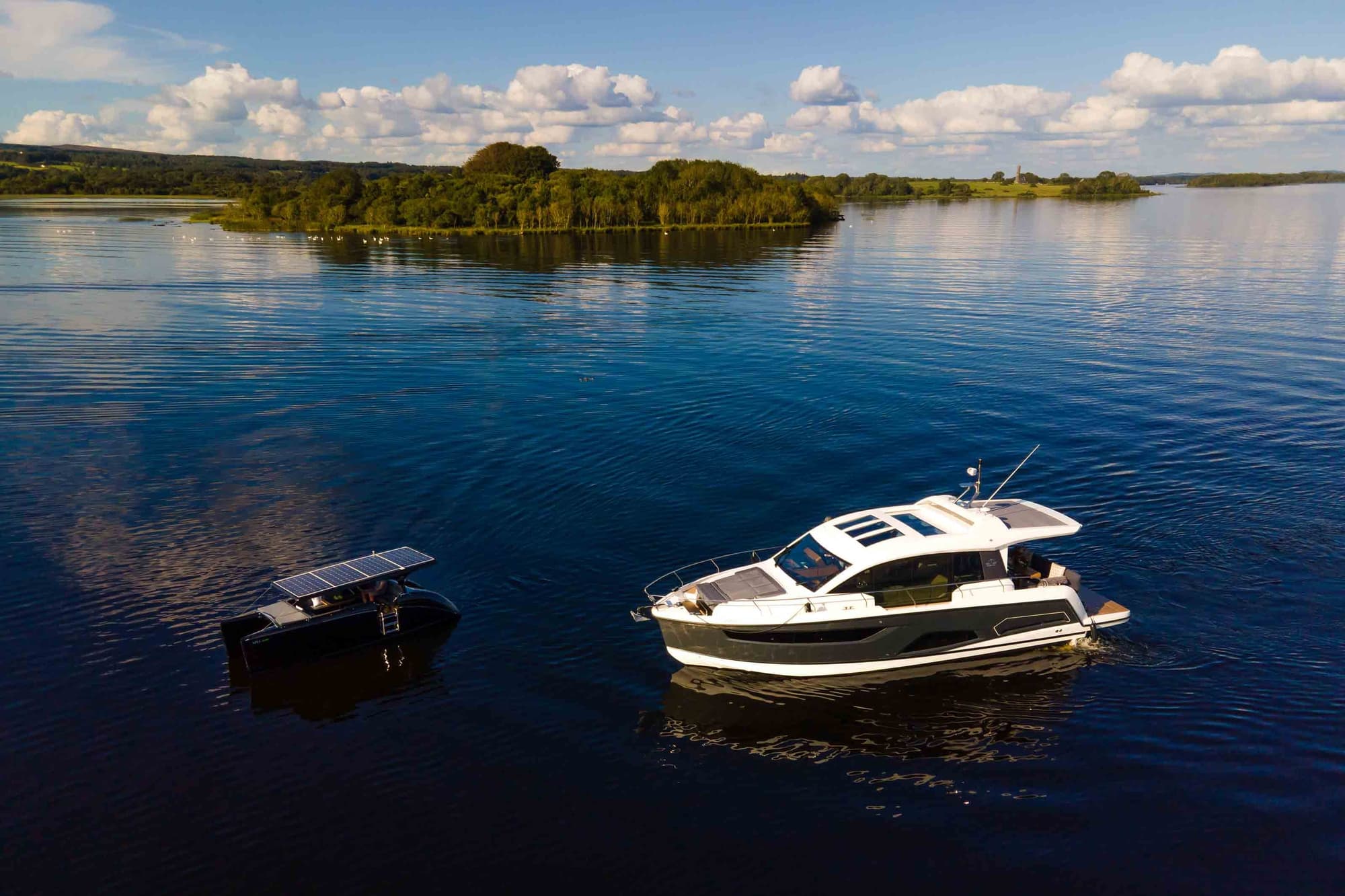 Charter a private yacht on an Irish loch