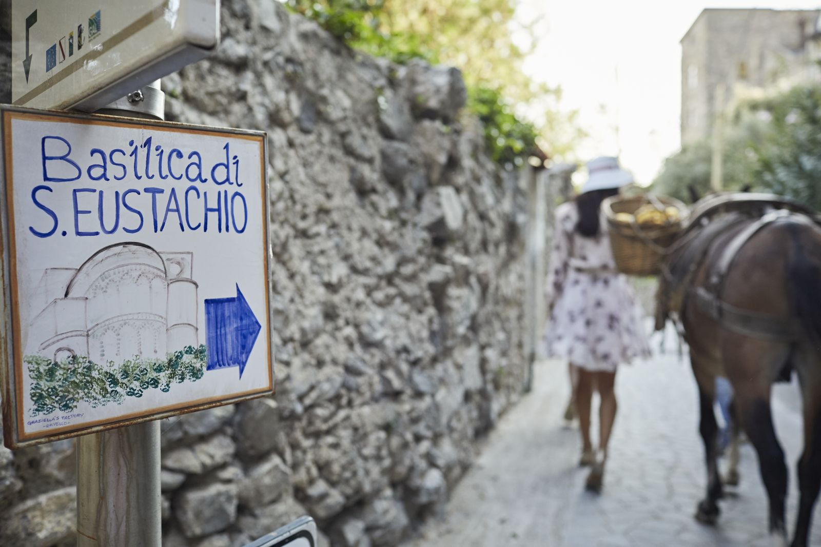 Winding streets surrounding Belmond Hotel Caruso in Ravello Italy