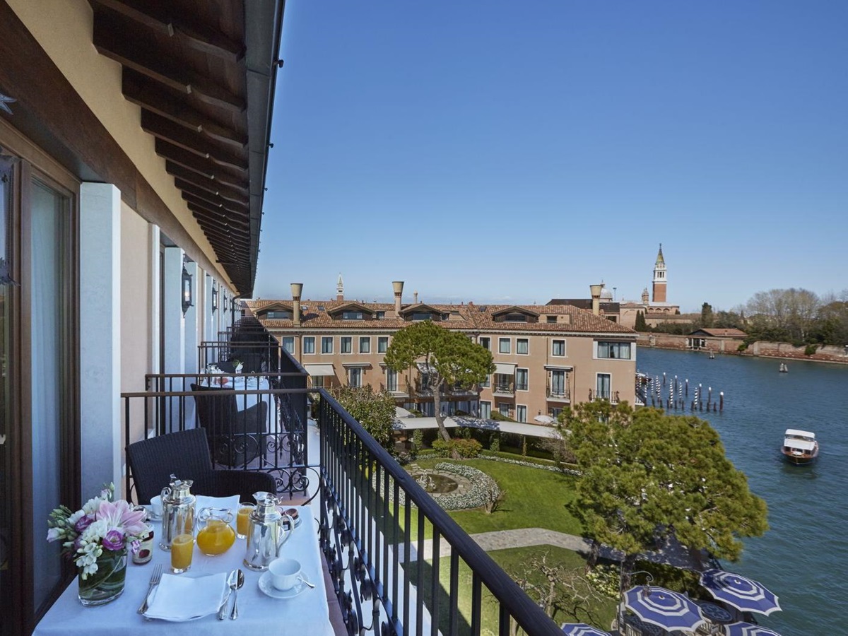 River views from a private balcony at Belmond Hotel Cipriani in Venice