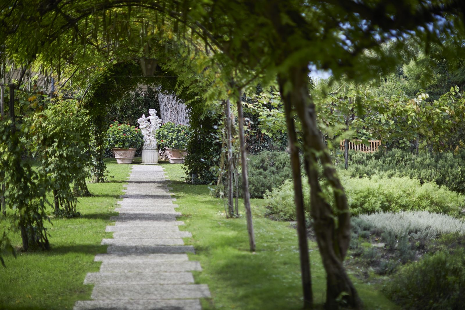 The gardens of Belmond Hotel Cipriani in Venice
