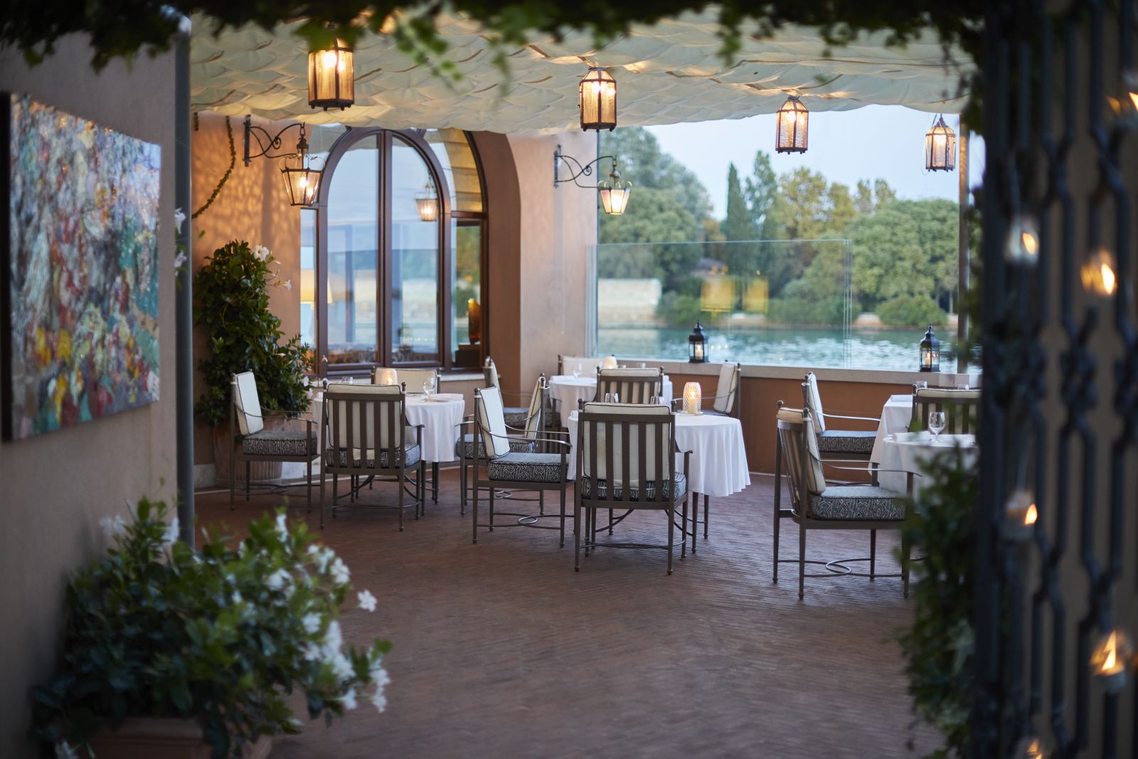 Restaurant terrace at Belmond Hotel Cipriani in Venice