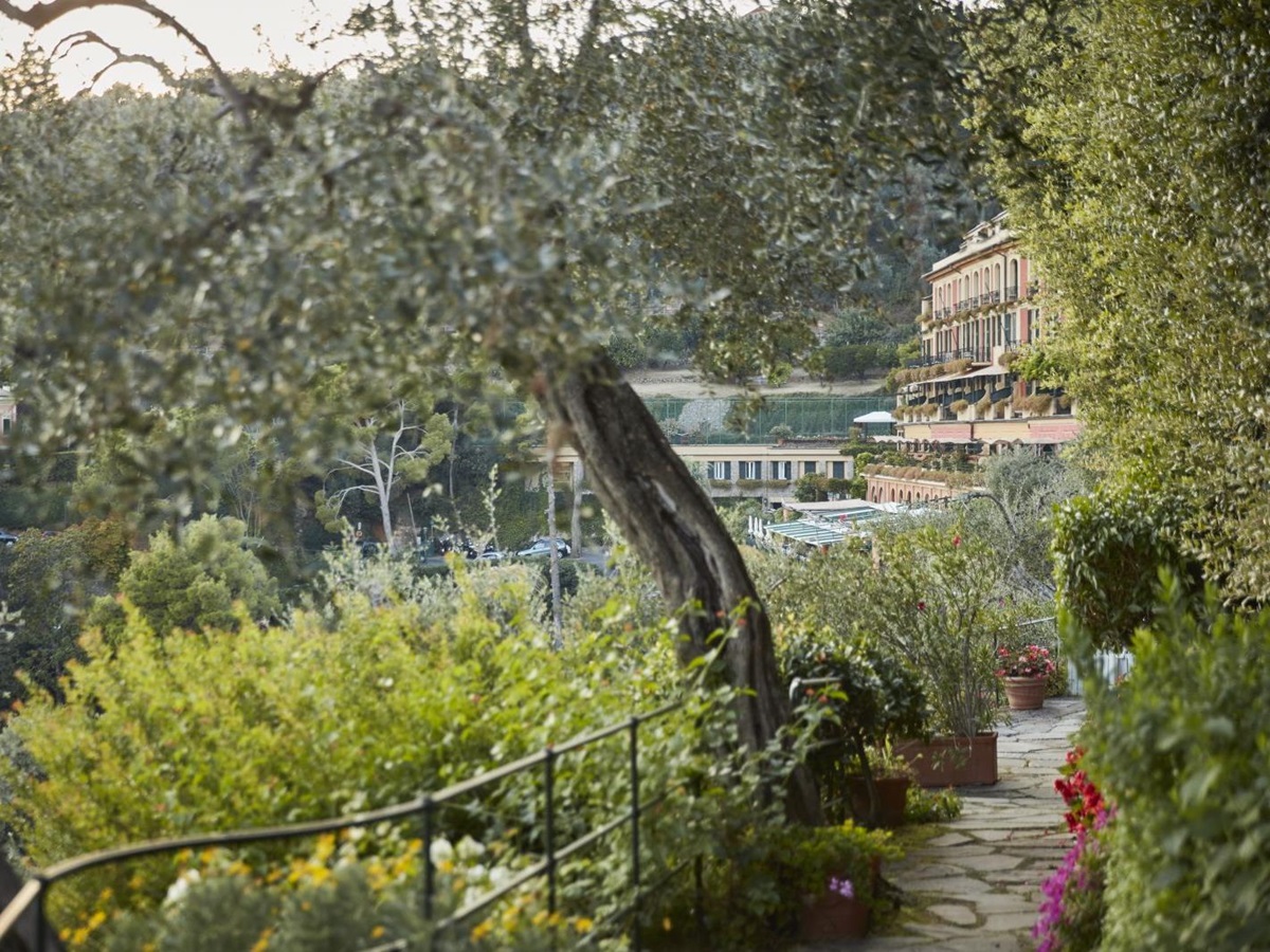 The verdant grounds of Belmond Hotel Splendido Portofino Italy