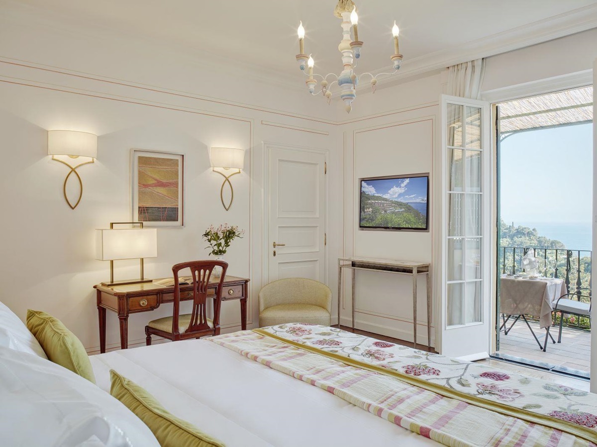 Guest room with balcony at Belmond Hotel Splendido Portofino Italy
