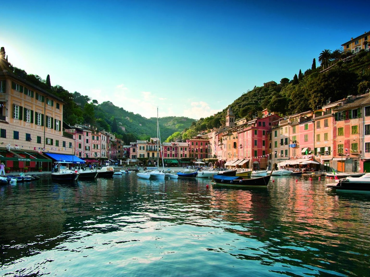 Portofino harbour close to Belmond Hotel Splendido in Italy
