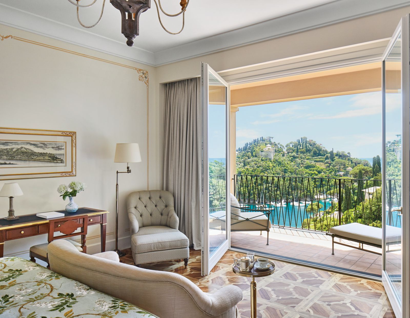 Room with balcony and views at Belmond Hotel Splendido Portofino Italy