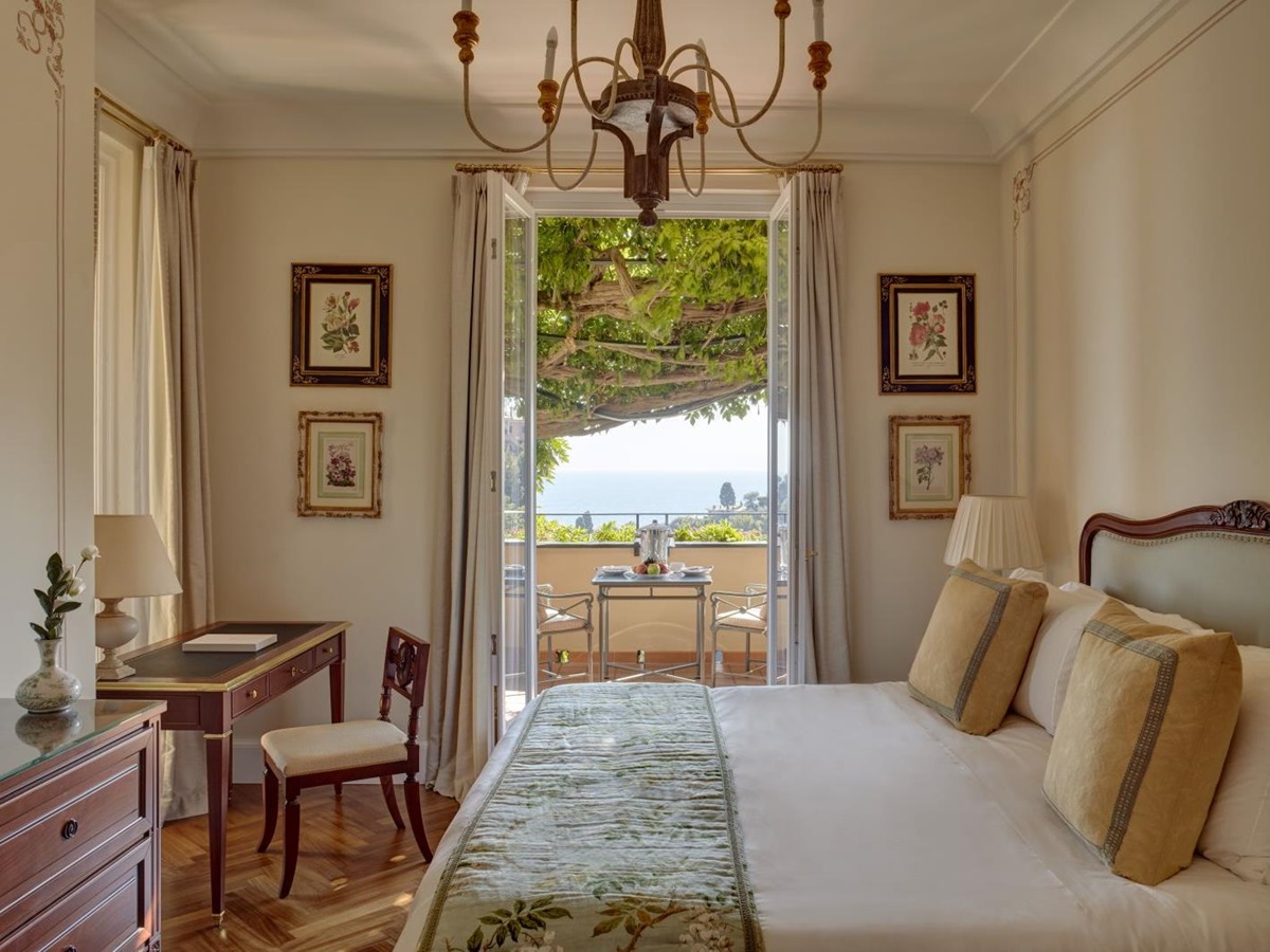 Guest room at Belmond Hotel Splendido Portofino Italy