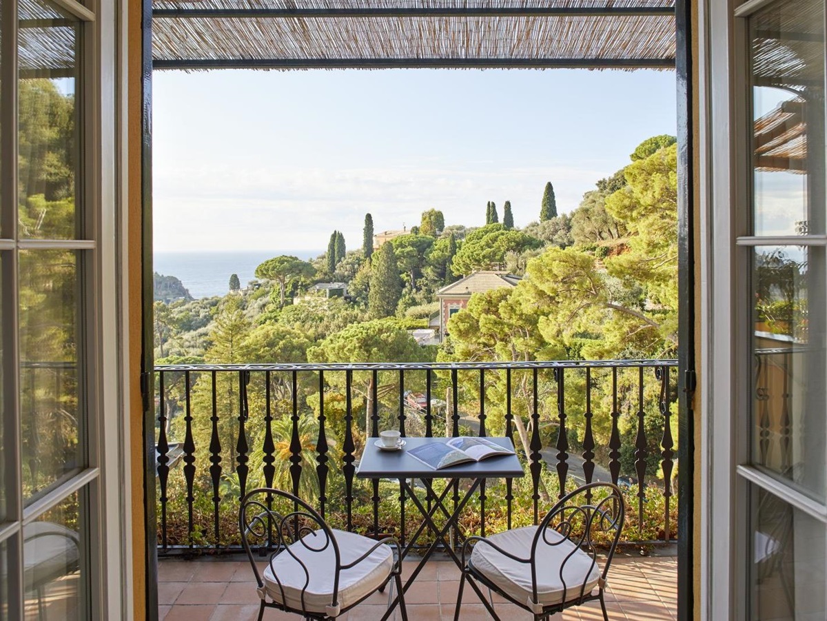 Ligurian countryside views from Belmond Hotel Splendido Portofino Italy