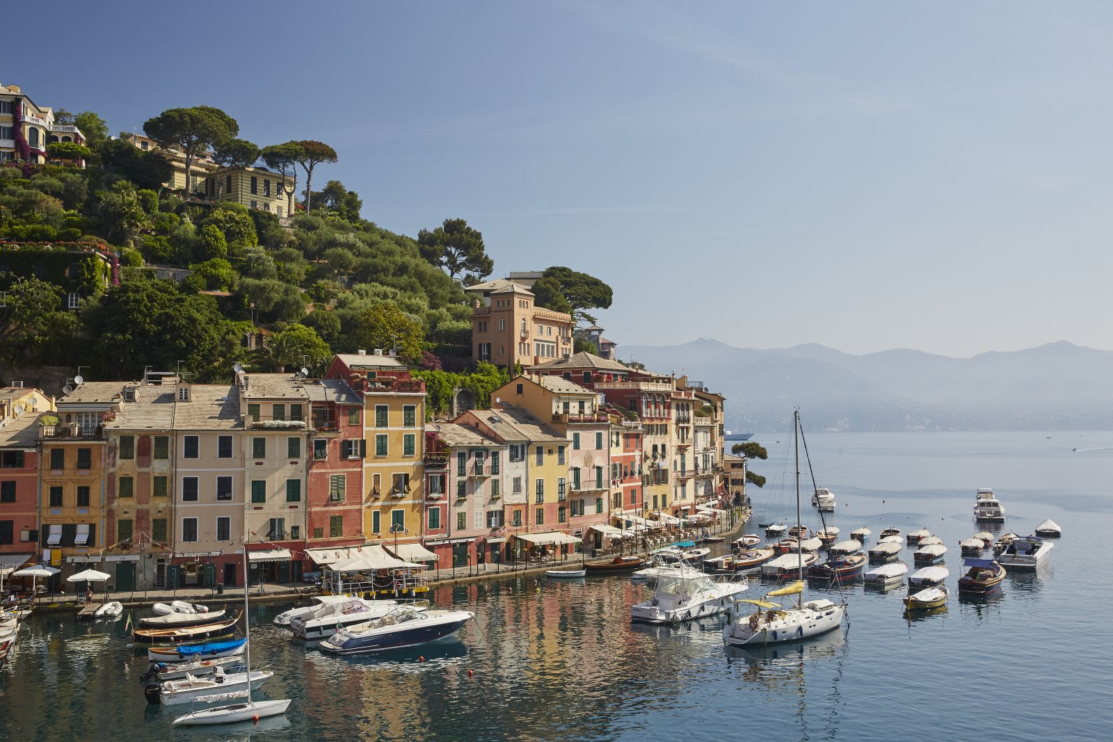 Portofino harbour on a visit from nearby Belmond Hotel Splendido Italy