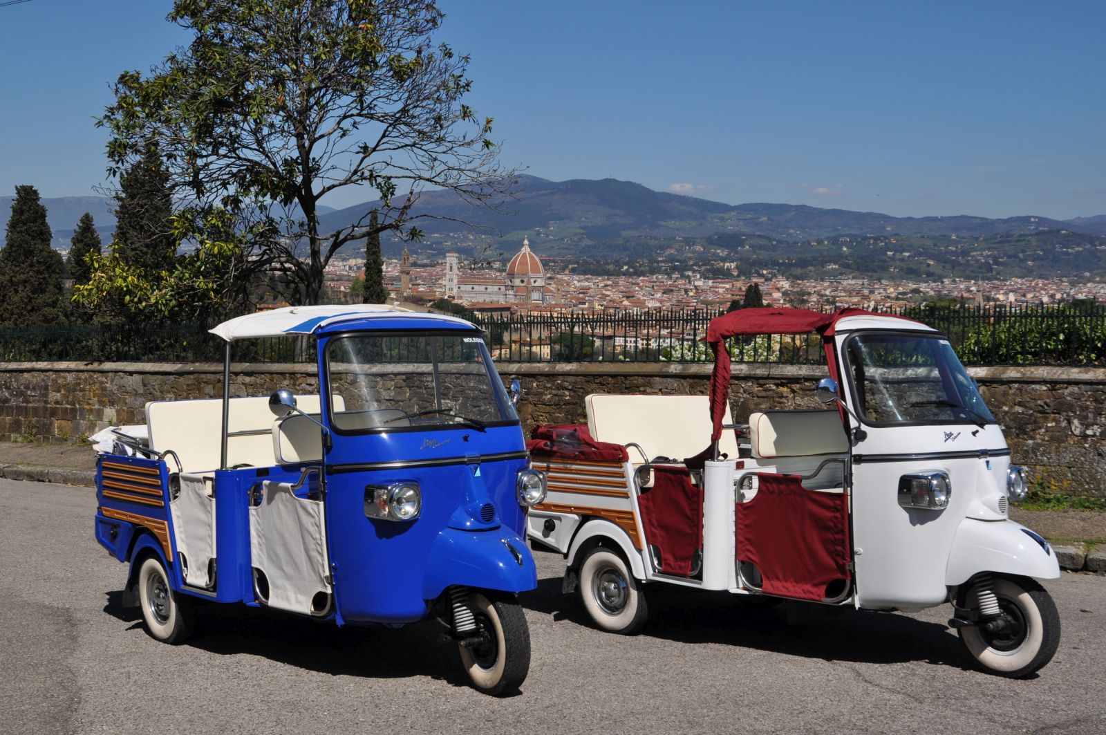 Tour by ape calessino from the Belmond Villa San Michele in Florence