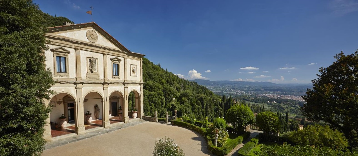 The exterior of the Belmond Villa San Michele in Florence