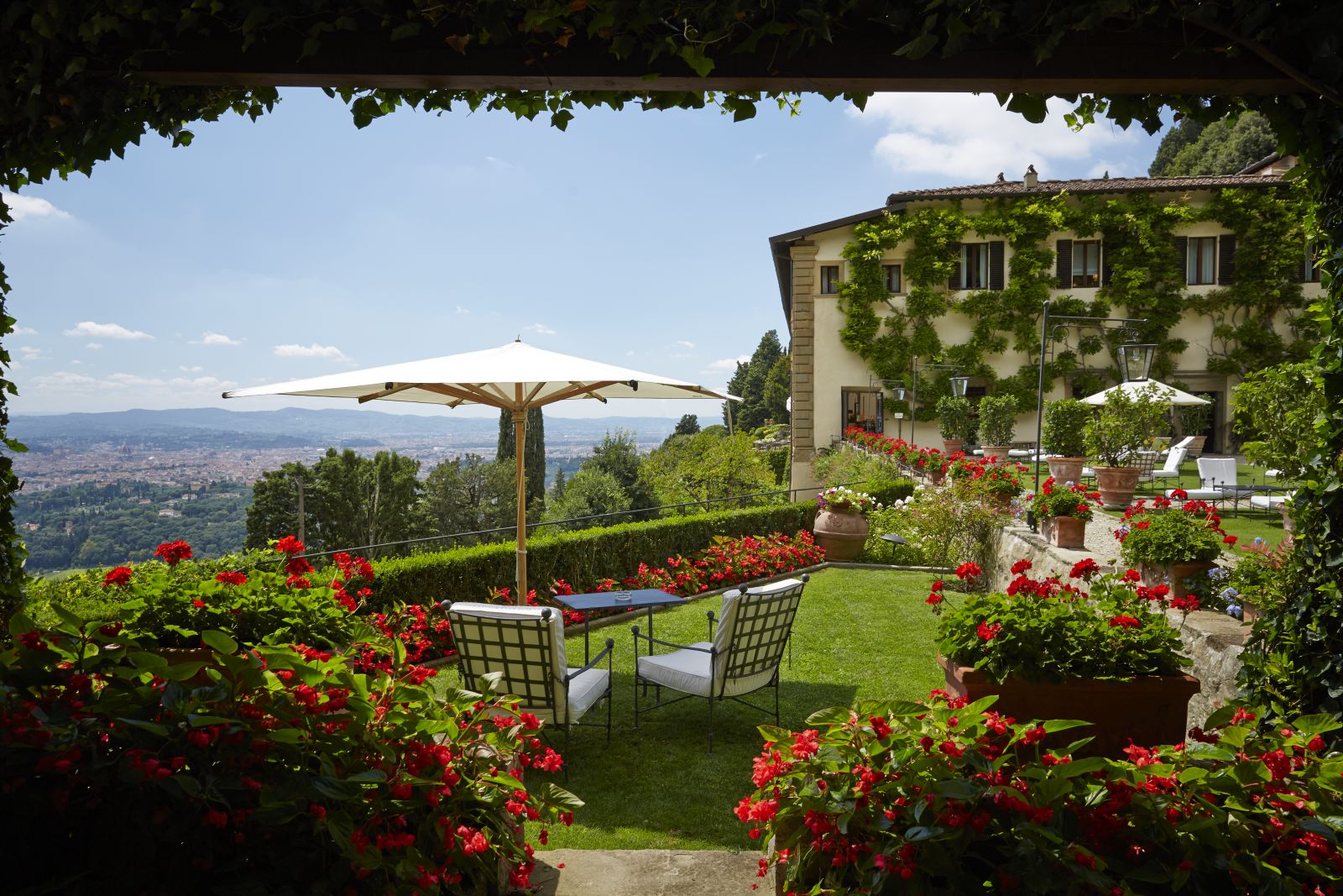 The gardens and views at Belmond Villa San Michele in Florence