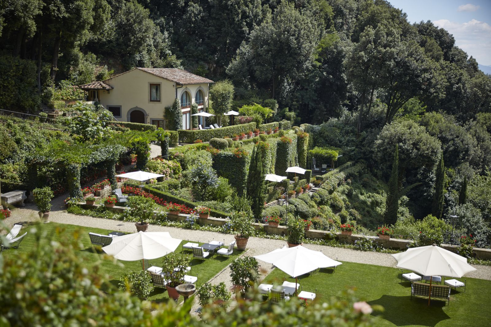 The grounds and surrounding countryside at Belmond Villa San Michele in Florence