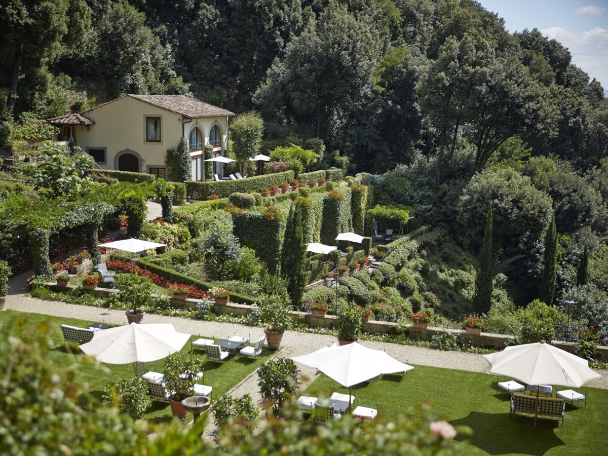 The grounds and surrounding countryside at Belmond Villa San Michele in Florence