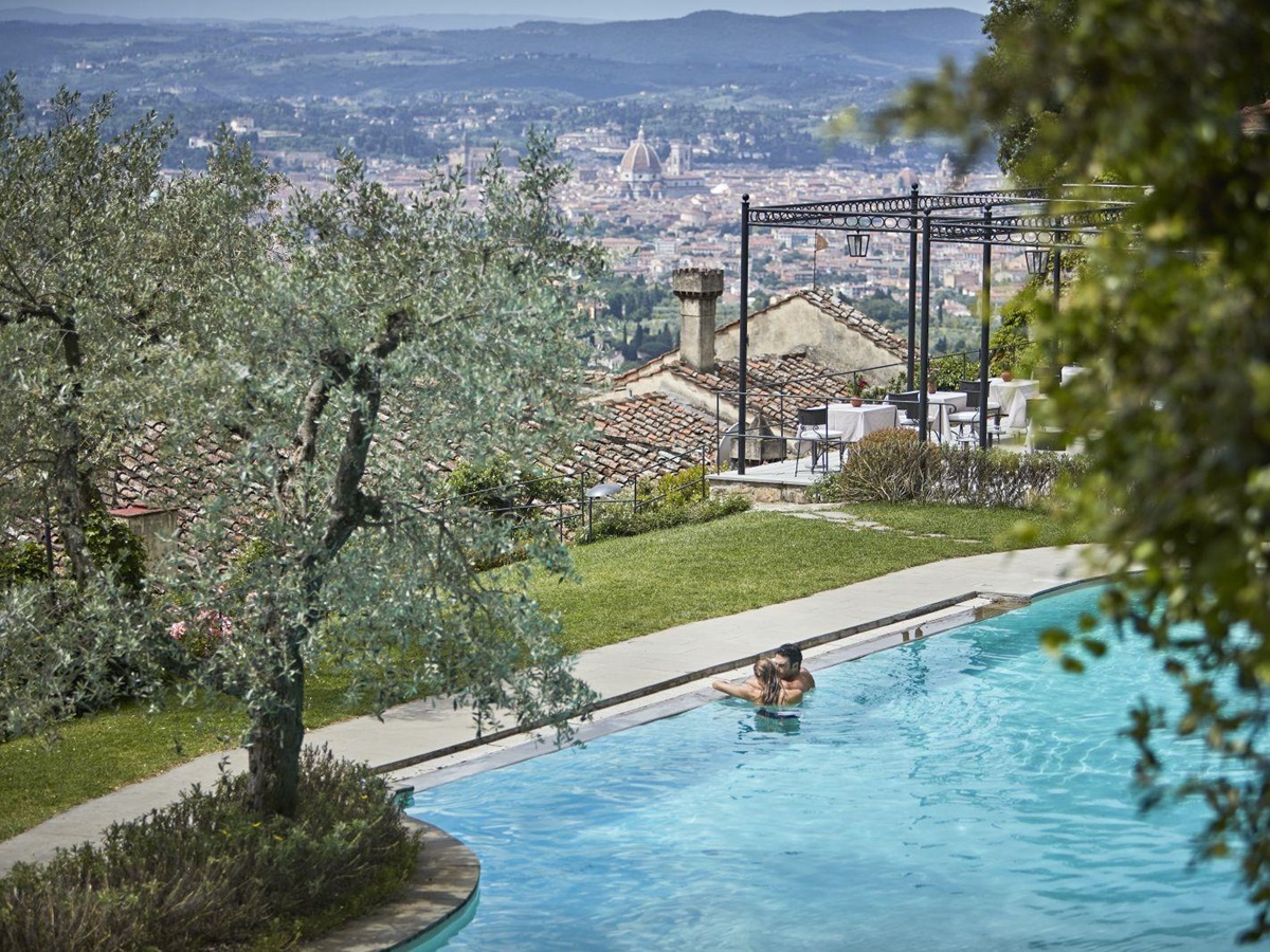 Outdoor pool at the Belmond Villa San Michele in Florence