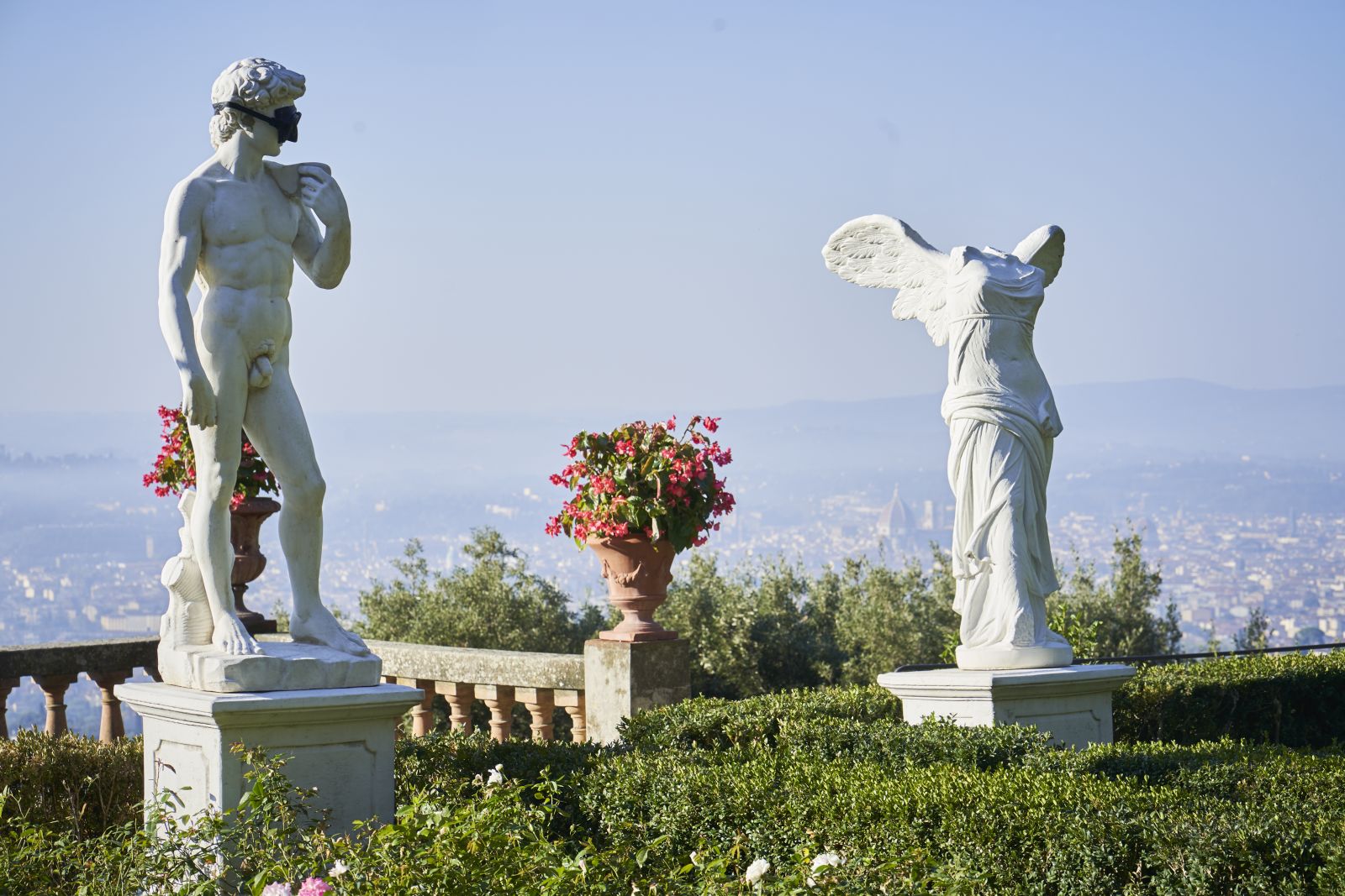 Outdoor sculpture in Florence, Belmond Villa San Michele 
