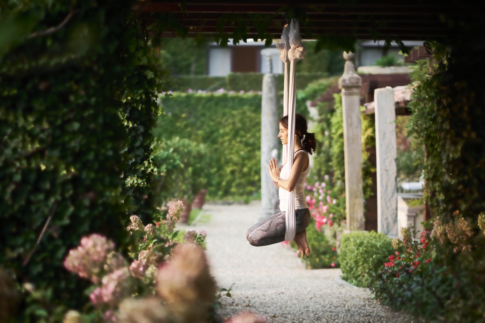 Yoga in the grounds of Belmond Villa San Michele in Florence