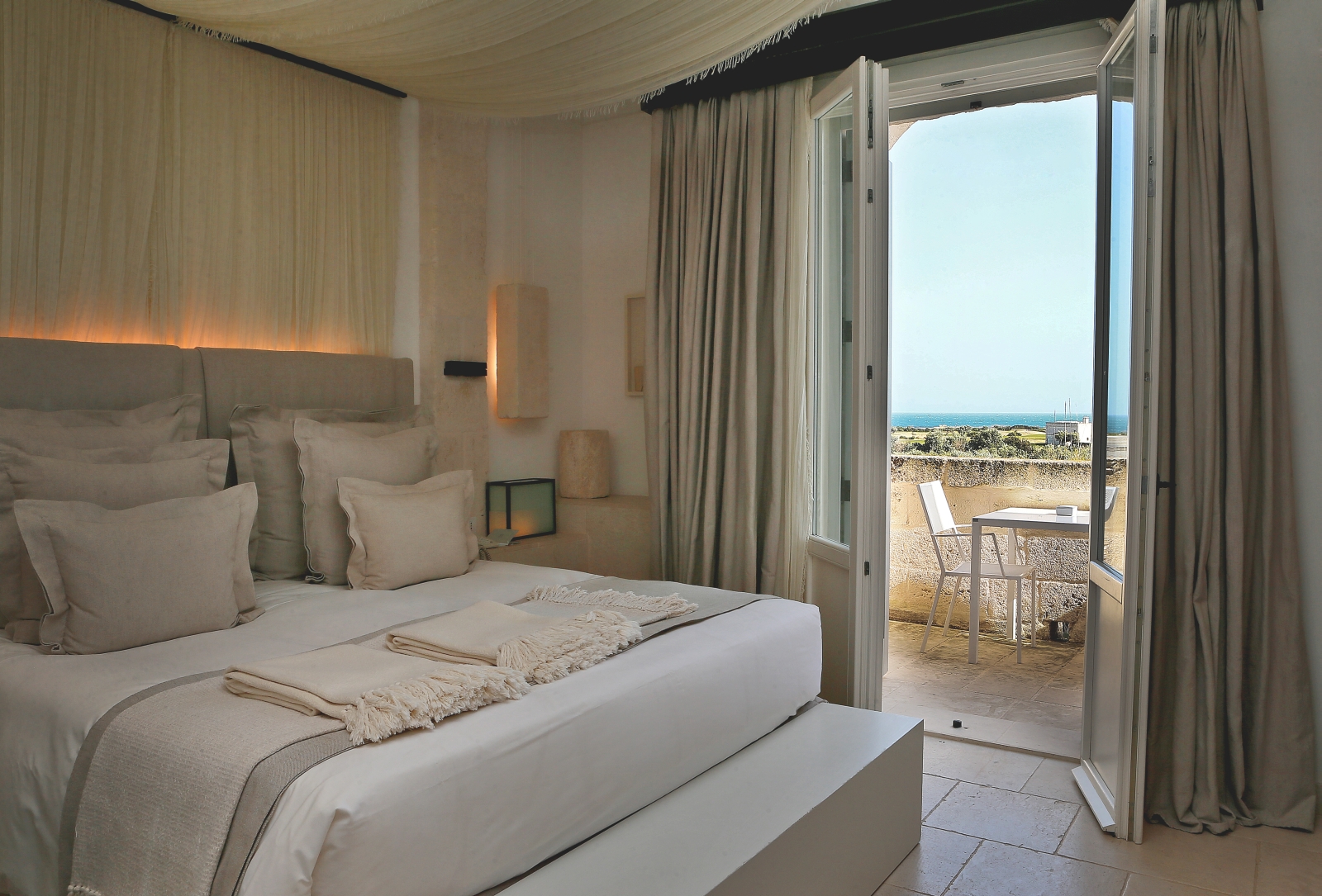 La Corte bedroom at Borgo Egnazia in Italy