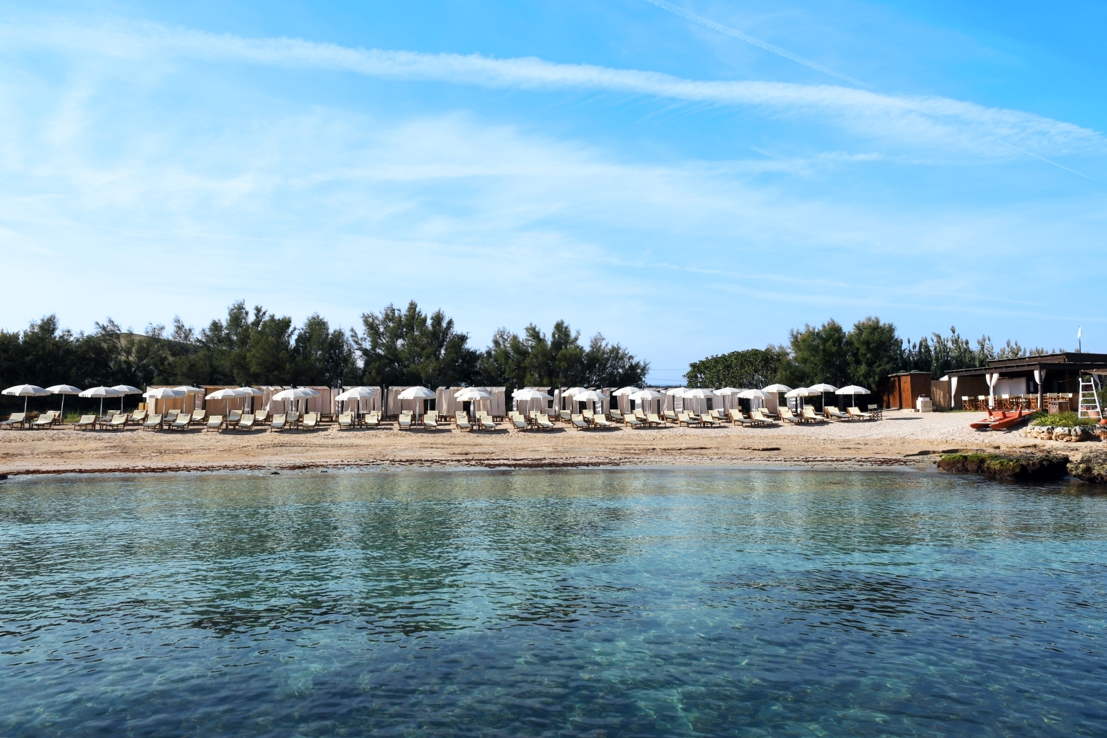 Sandy beach available at Borgo Egnazia in Italy