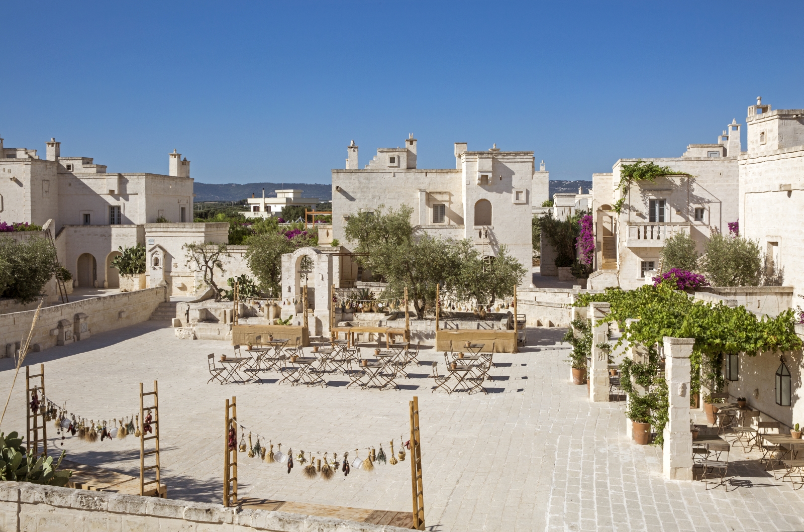 The square at Borgo Egnazia in Italy