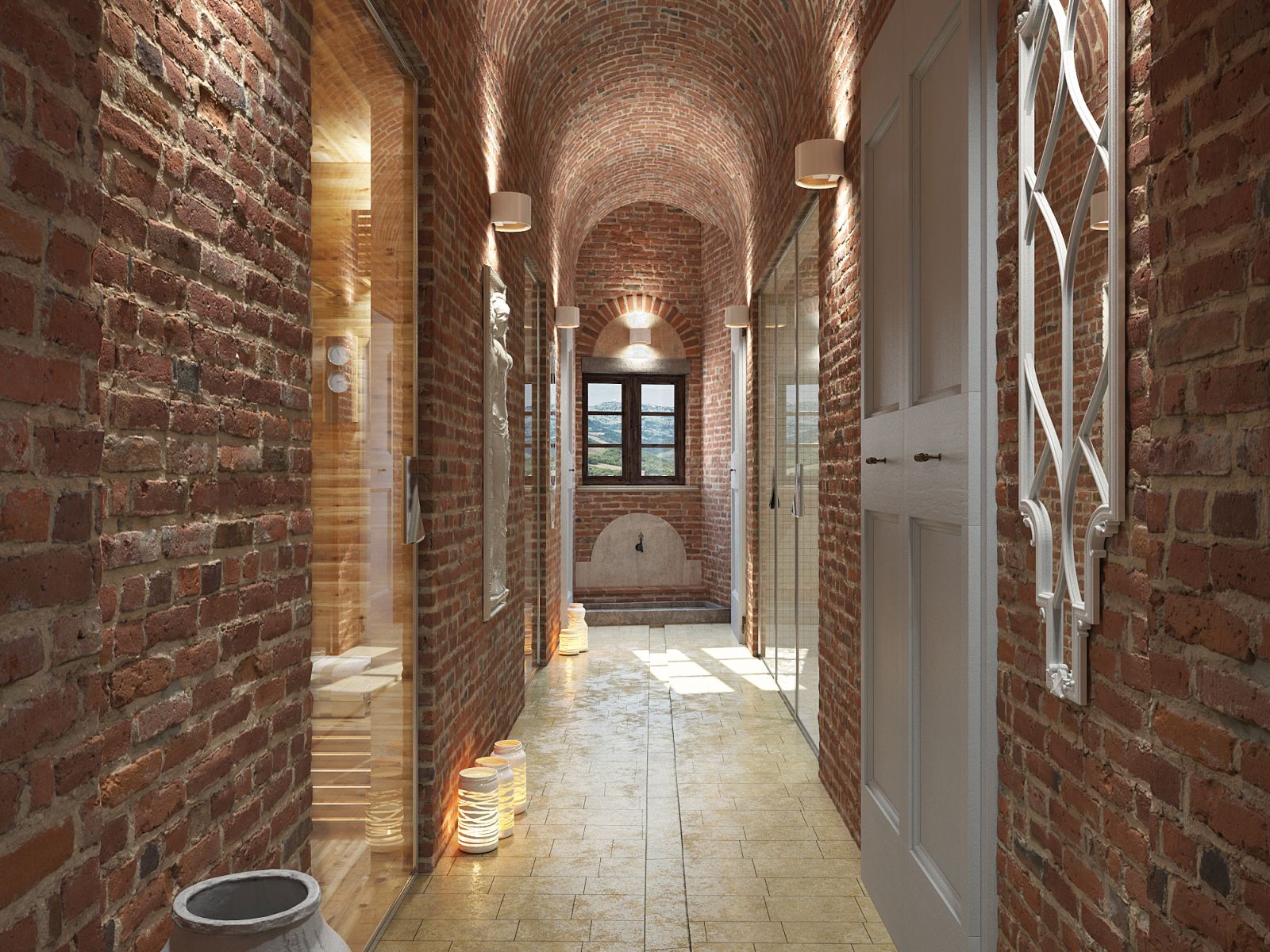 The spa at the Borgo Pignano in Tuscany
