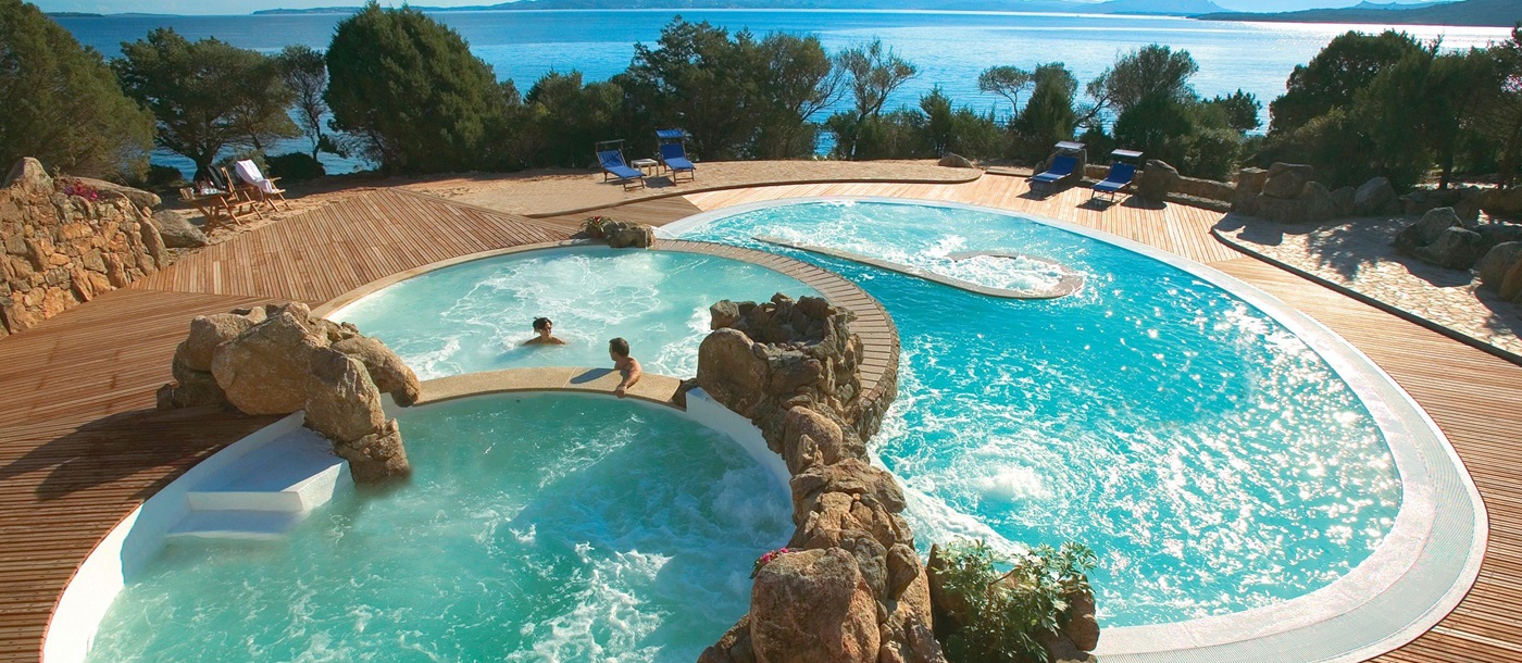 The swimming pool of Capa d'Orso, Italy