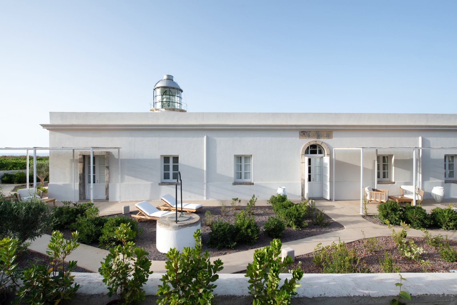 Renovated lighthouse residence at Capofaro in Italy