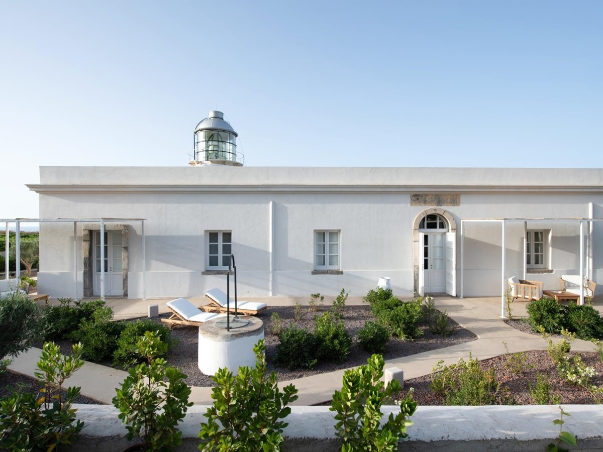 Renovated lighthouse residence at Capofaro in Italy