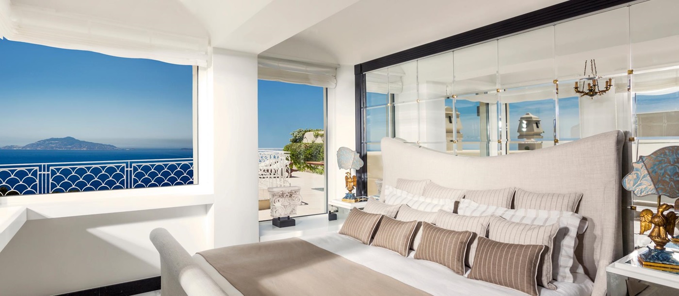The Acropolis Bedroom in Capri Palace Hotel & Spa, Italy