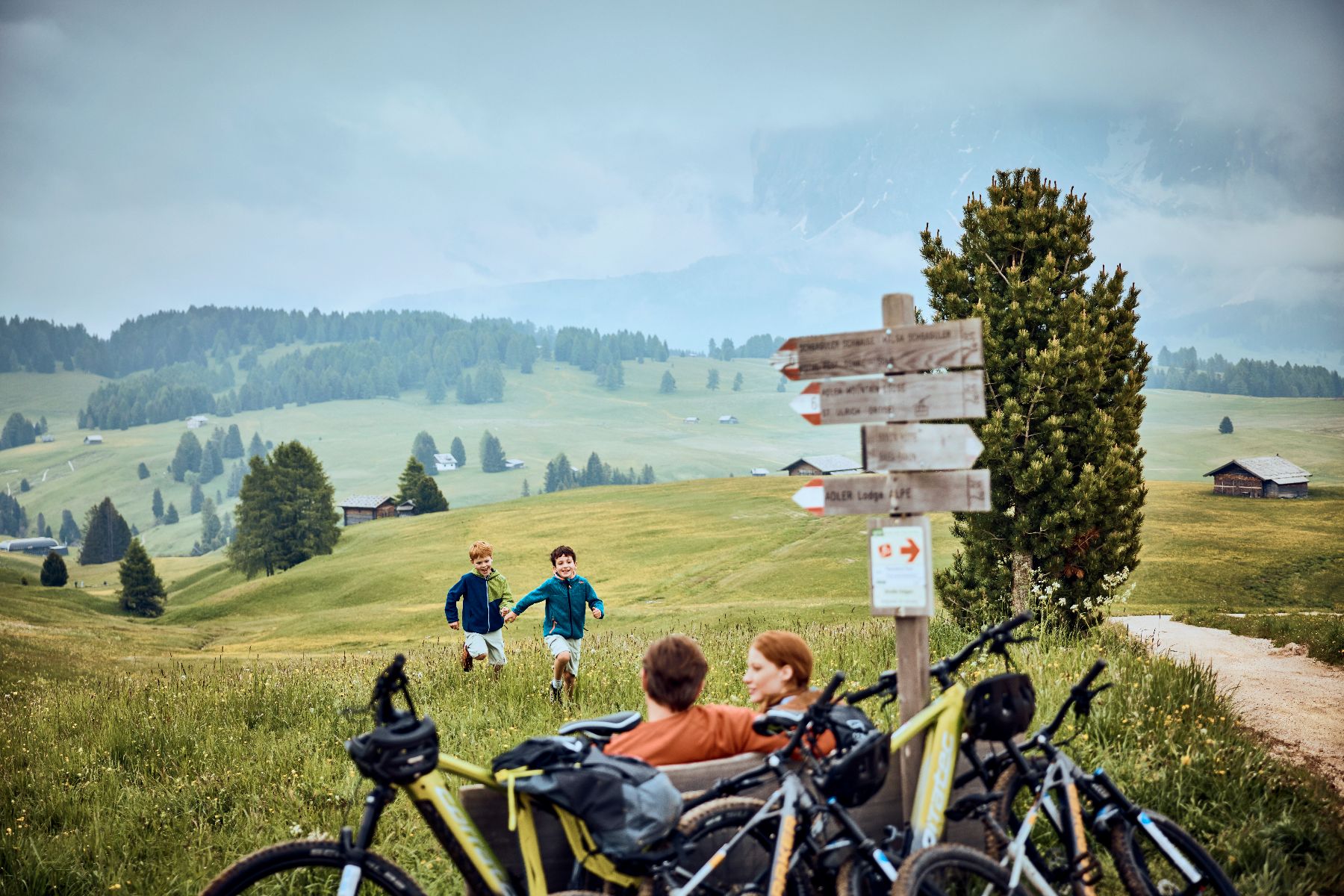 Cycling during the summer at COMO Alpina Dolomites 