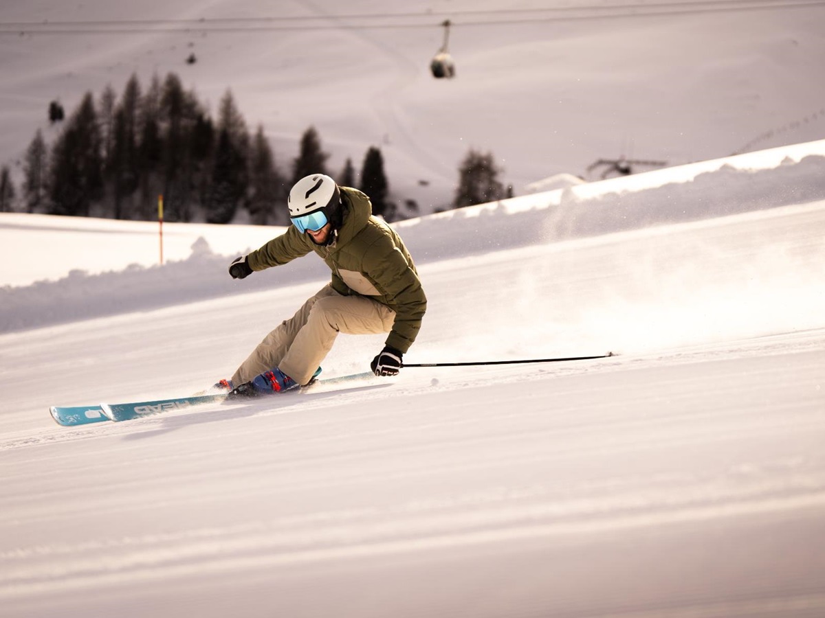 Skiing at COMO Alpina Dolomites in Italy