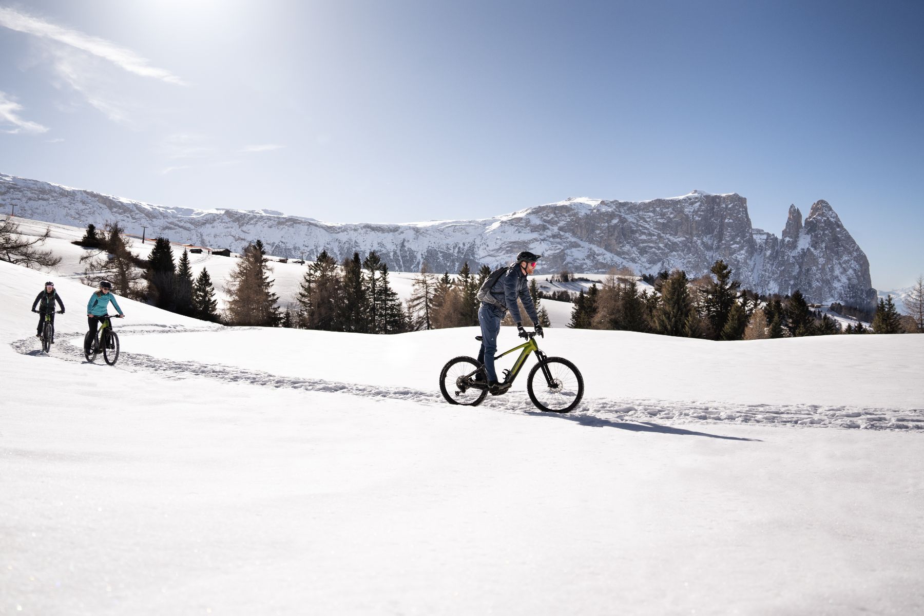 Cycling in the winter at COMO Alpina Dolomites