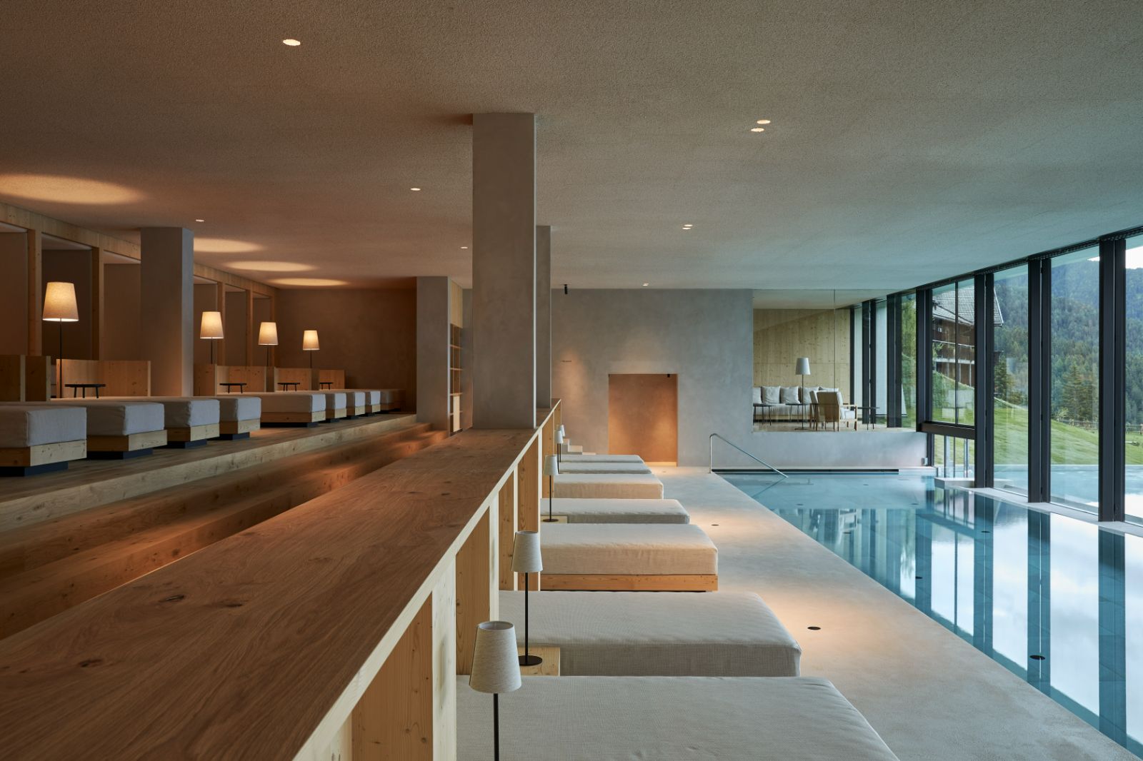 Spa at the FORESTIS hotel in the Dolomites