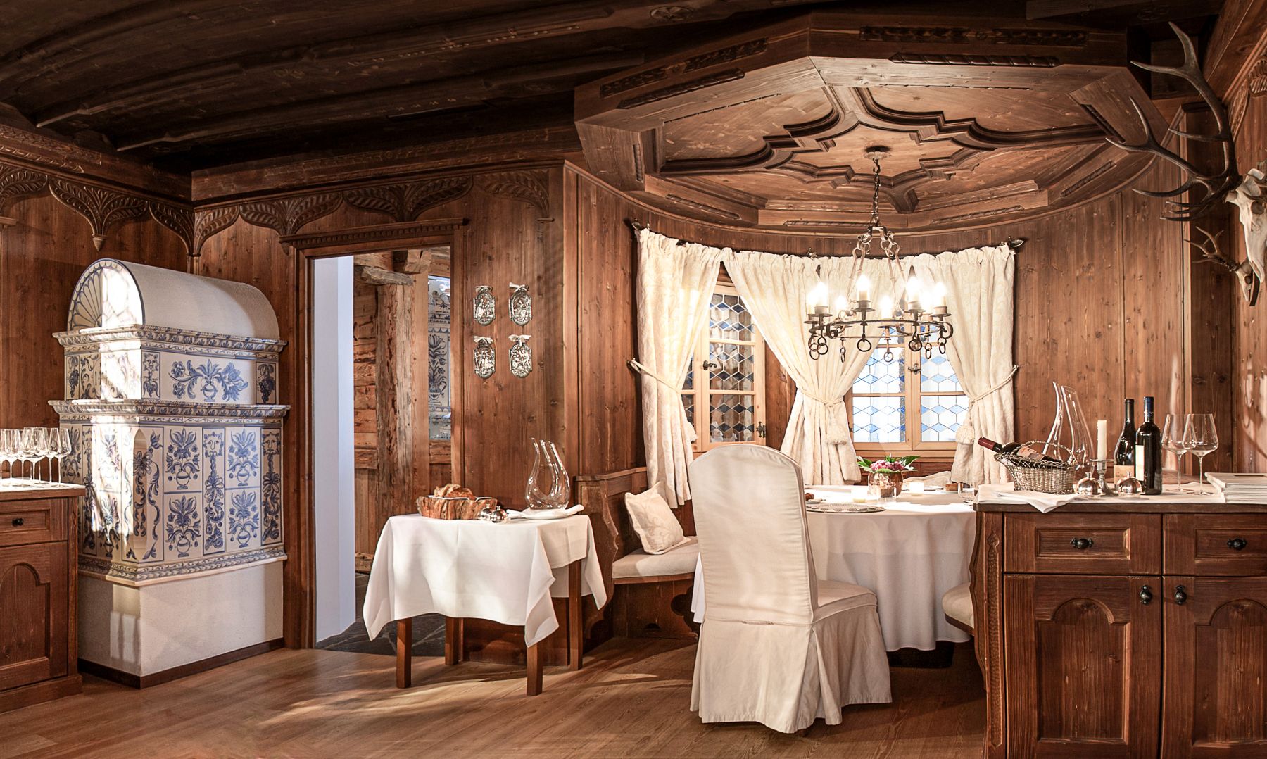 Dining at Gardena Grodnerhof Hotel & Spa in the Dolomites