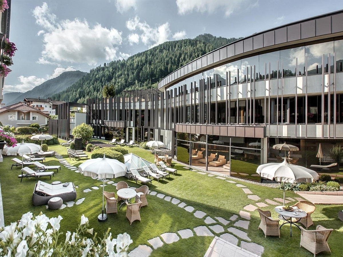 Gardens at Gardena Grodnerhof Hotel & Spa in the Dolomites
