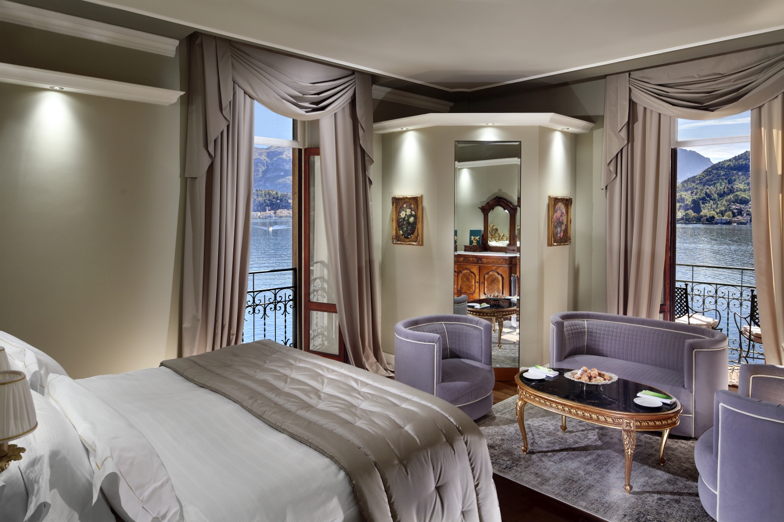 Lake view deluxe room at Grand Hotel Tremezzo on Lake Como in Italy