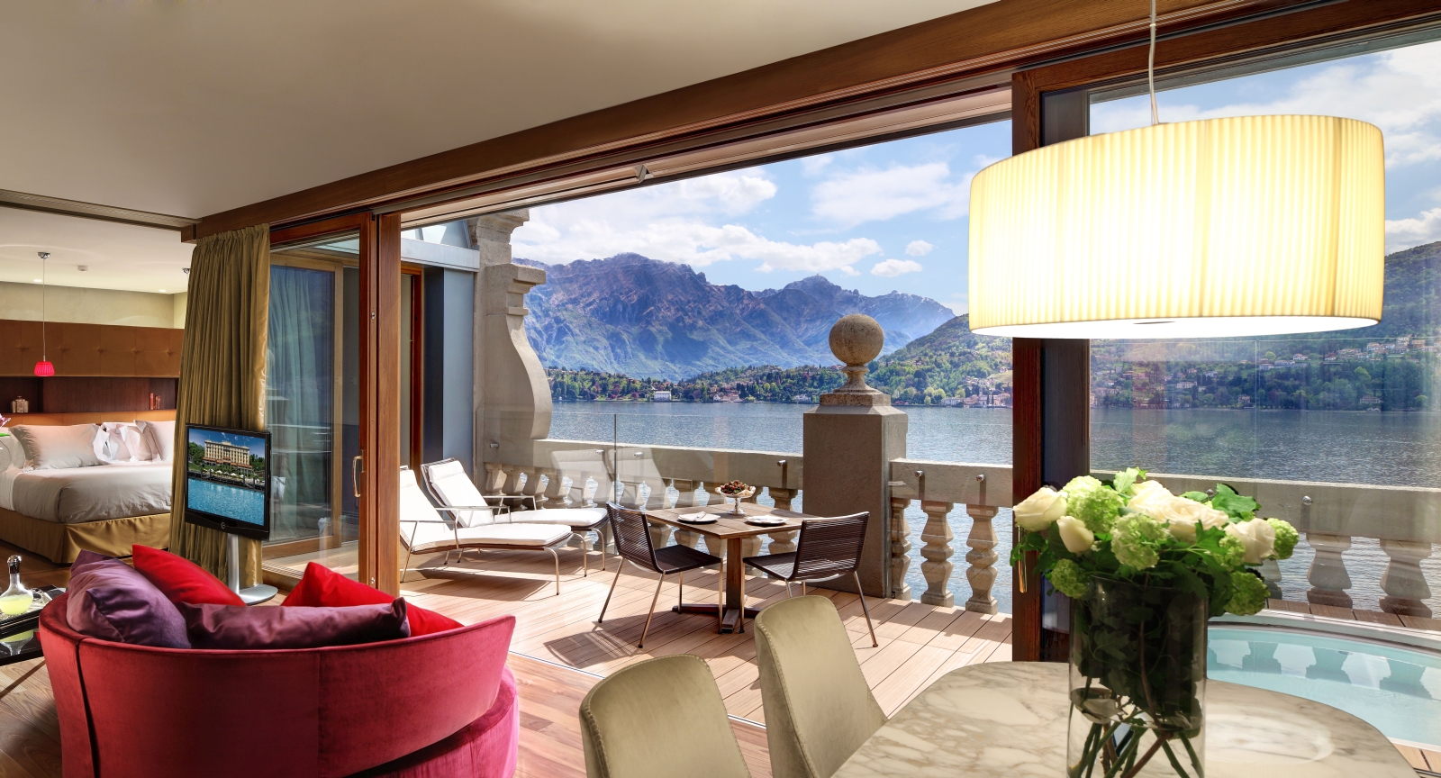Suite at Grand Hotel Tremezzo on Lake Como in Italy