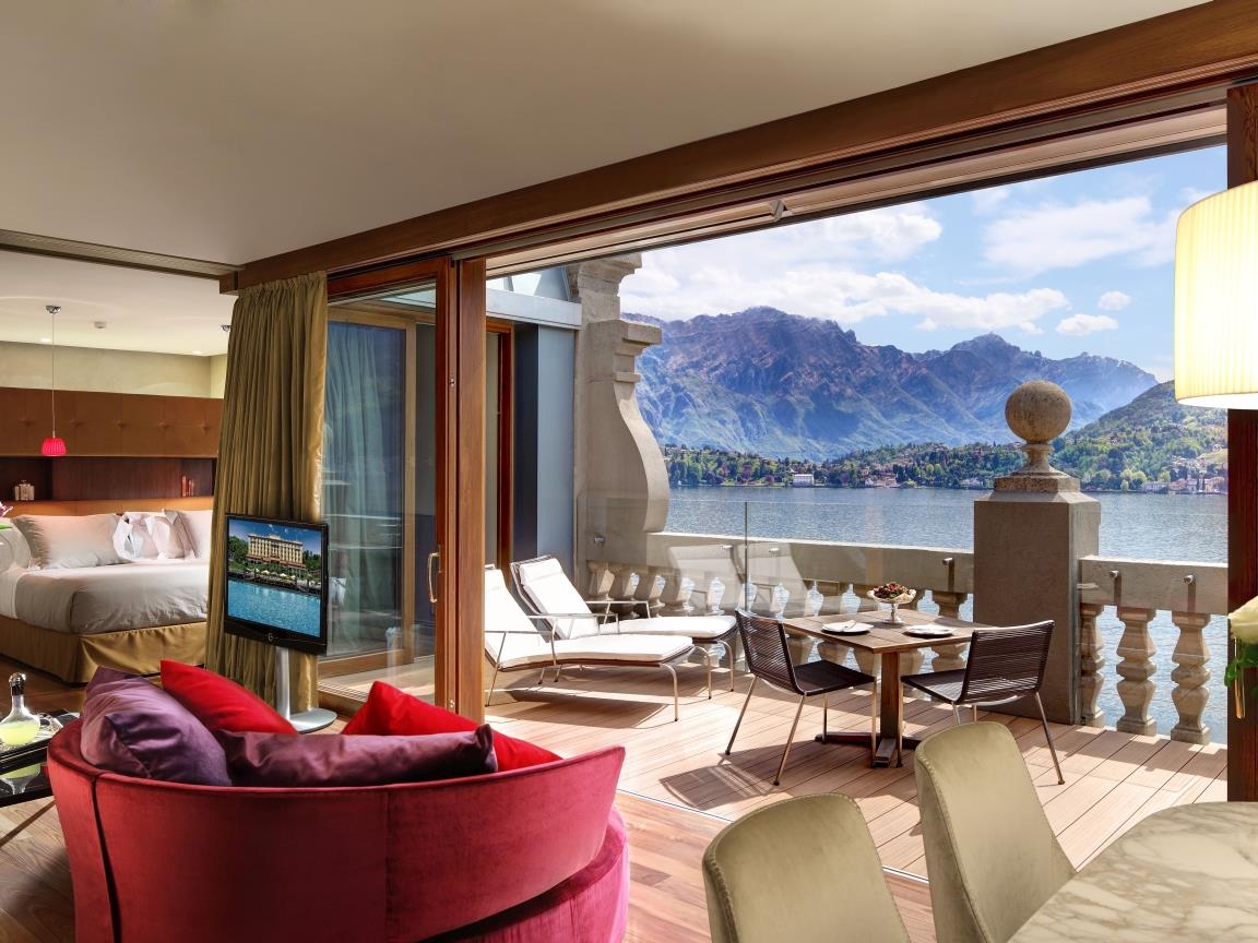 Suite at Grand Hotel Tremezzo on Lake Como in Italy