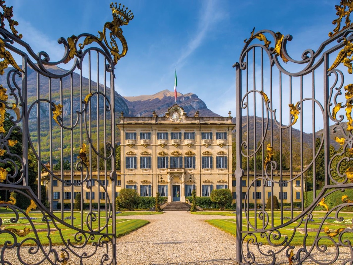 Villa Sola Cabiati on the grounds of Grand Hotel Tremezzo on Lake Como in Italy