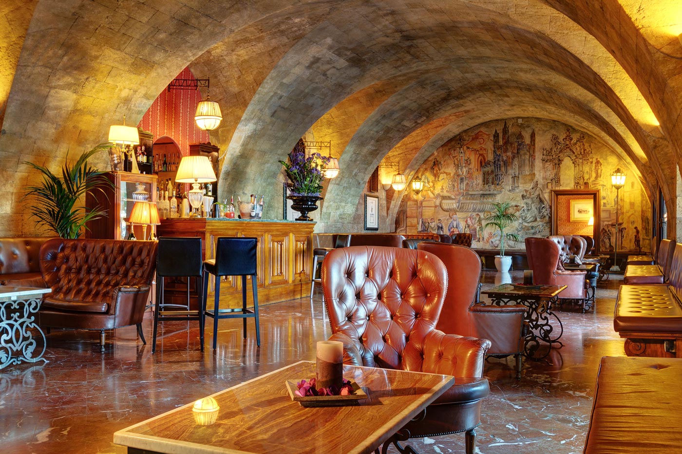 Bar at Grand Hotel Villa Igiea, Italy
