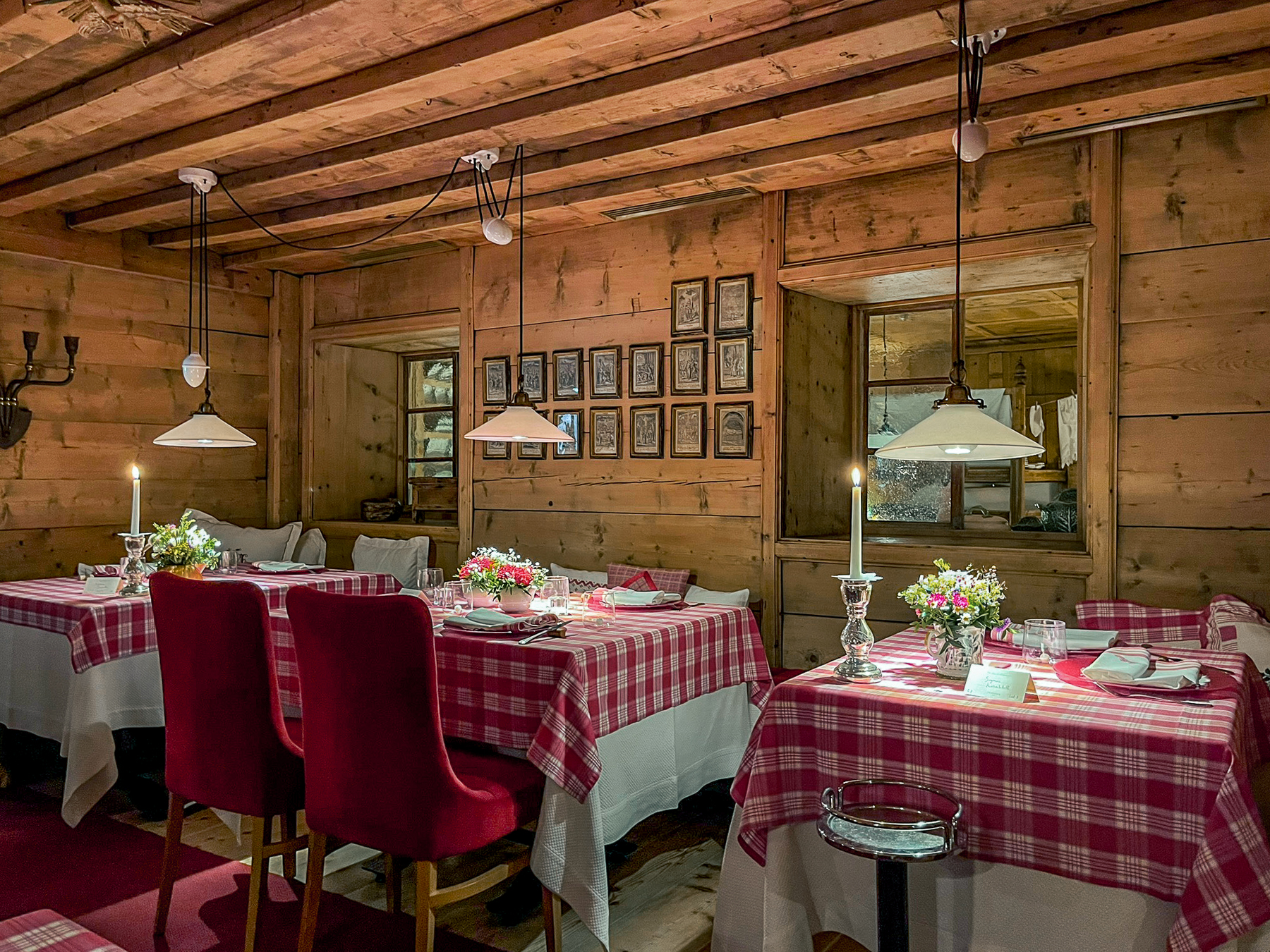 Les Stues Restaurant at Hotel La Perla in Italy