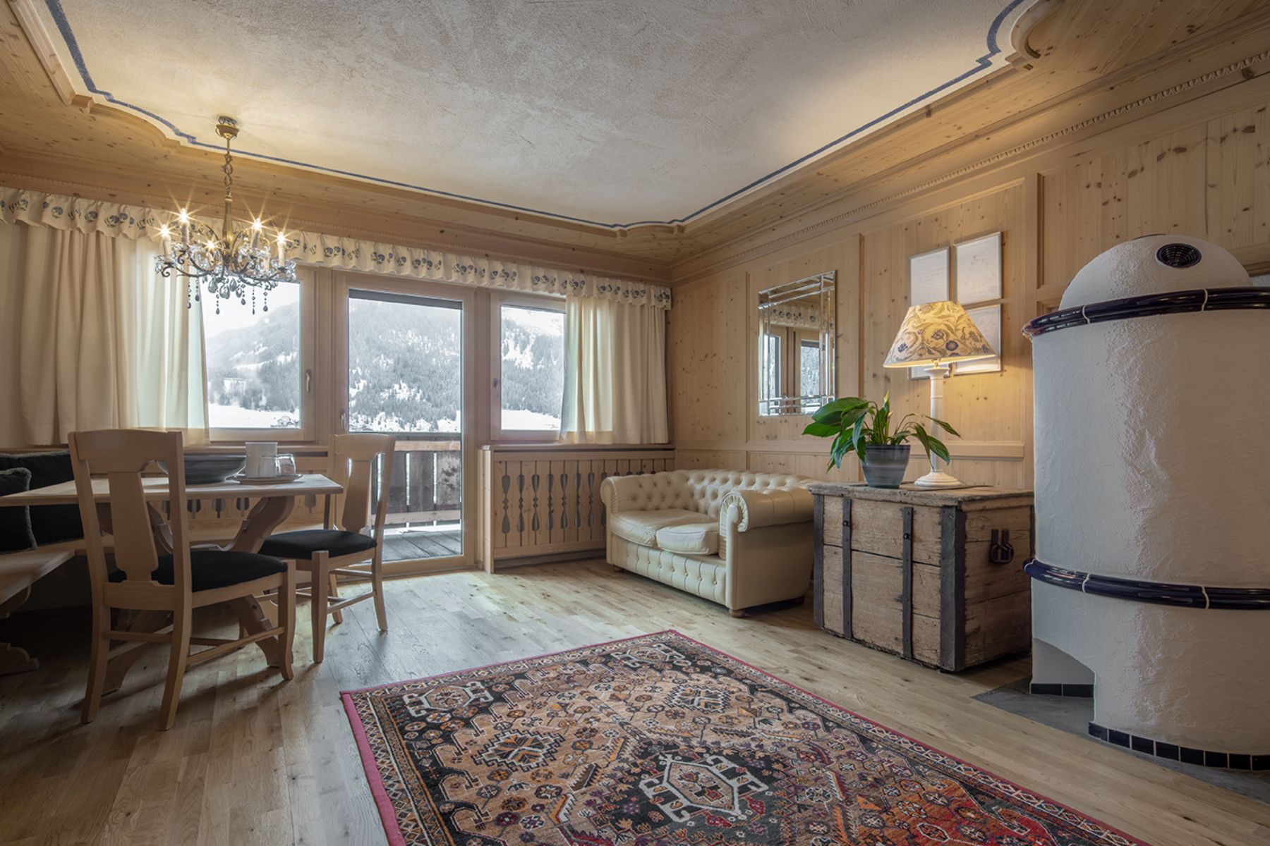 Lounge at Hotel La Perla in Corvara.