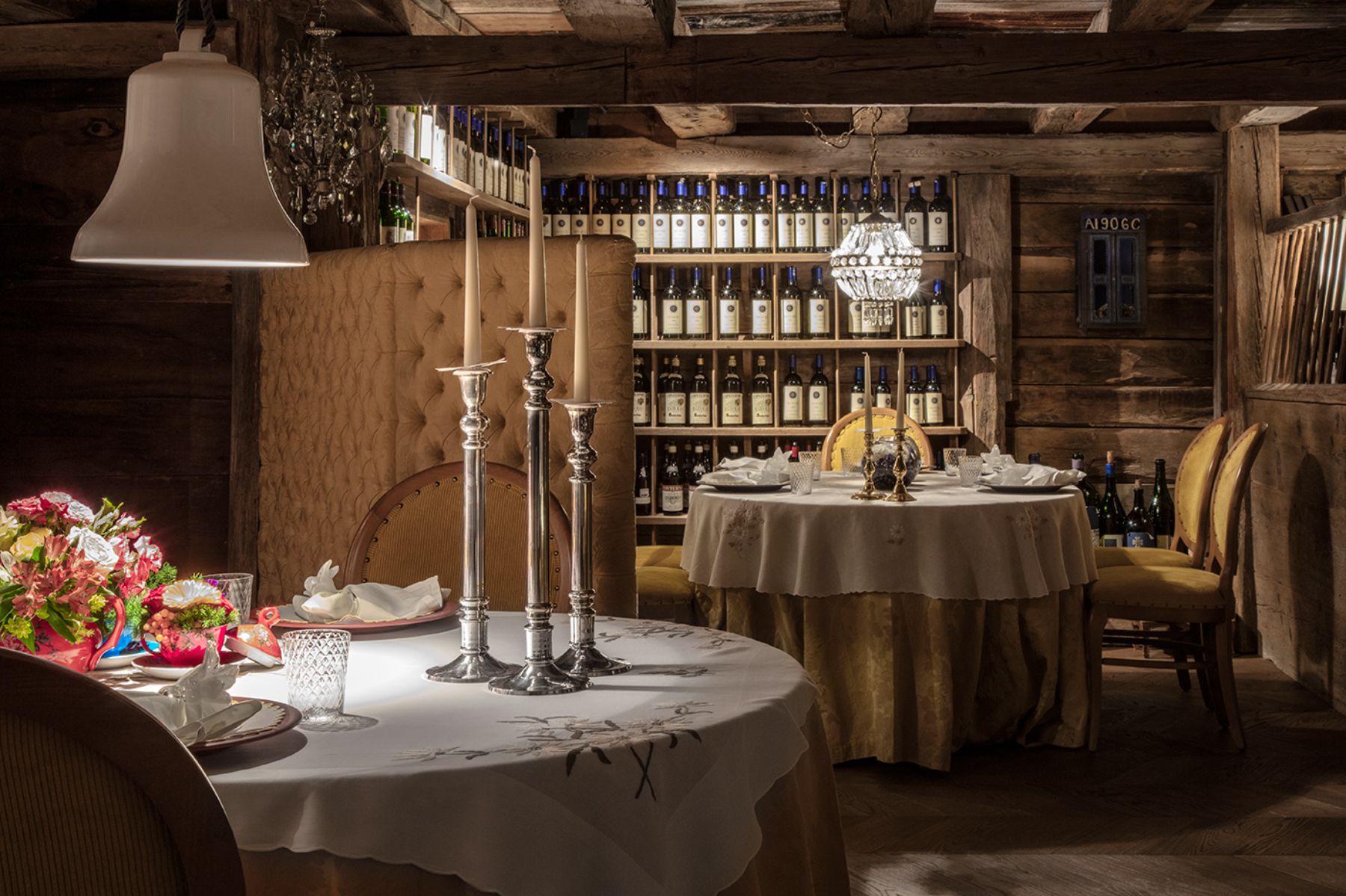Michelin-starred restaurant at Hotel La Perla in Corvara.