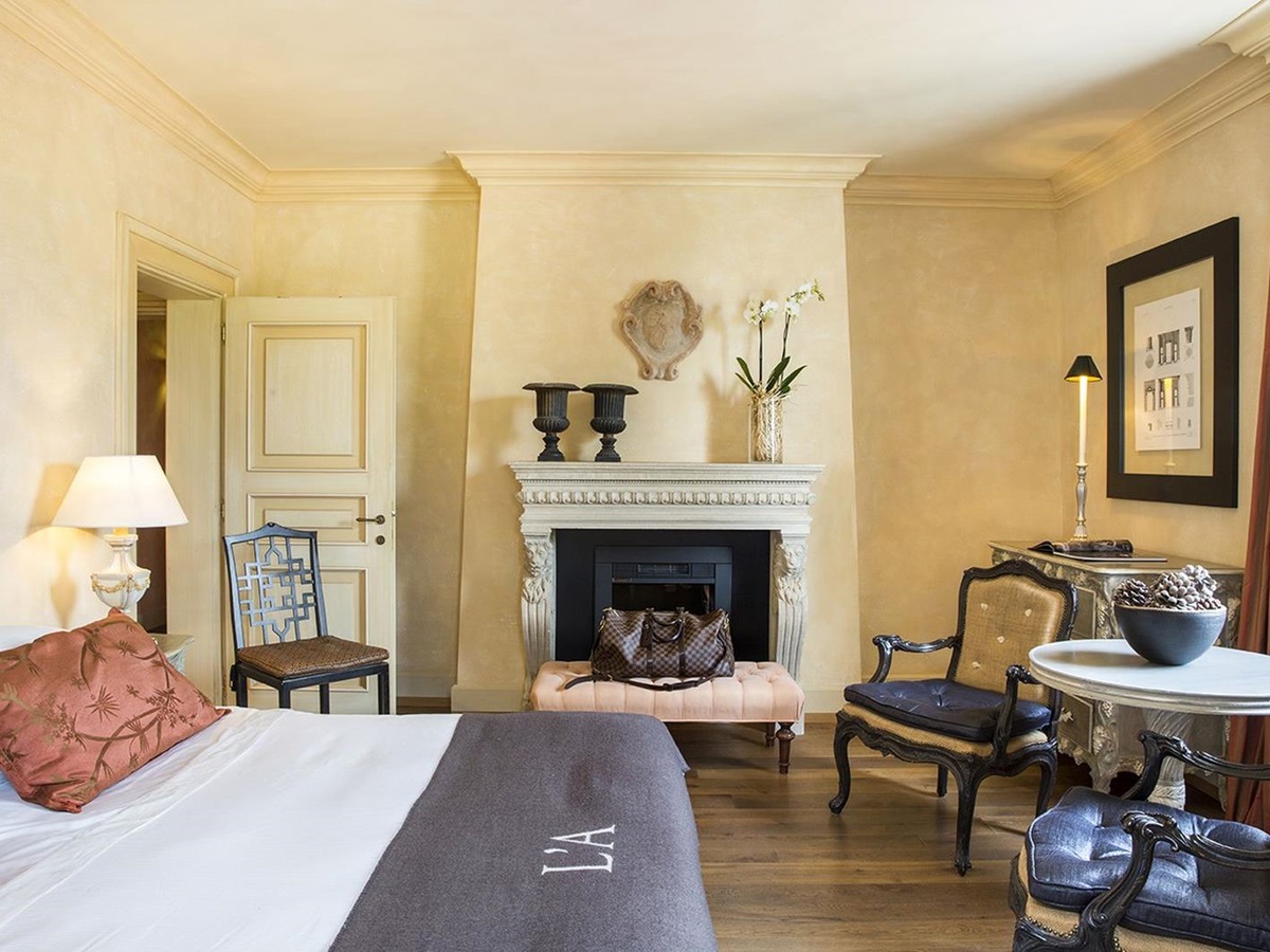 Deluxe room in the Hotel L'Andana in Tuscany