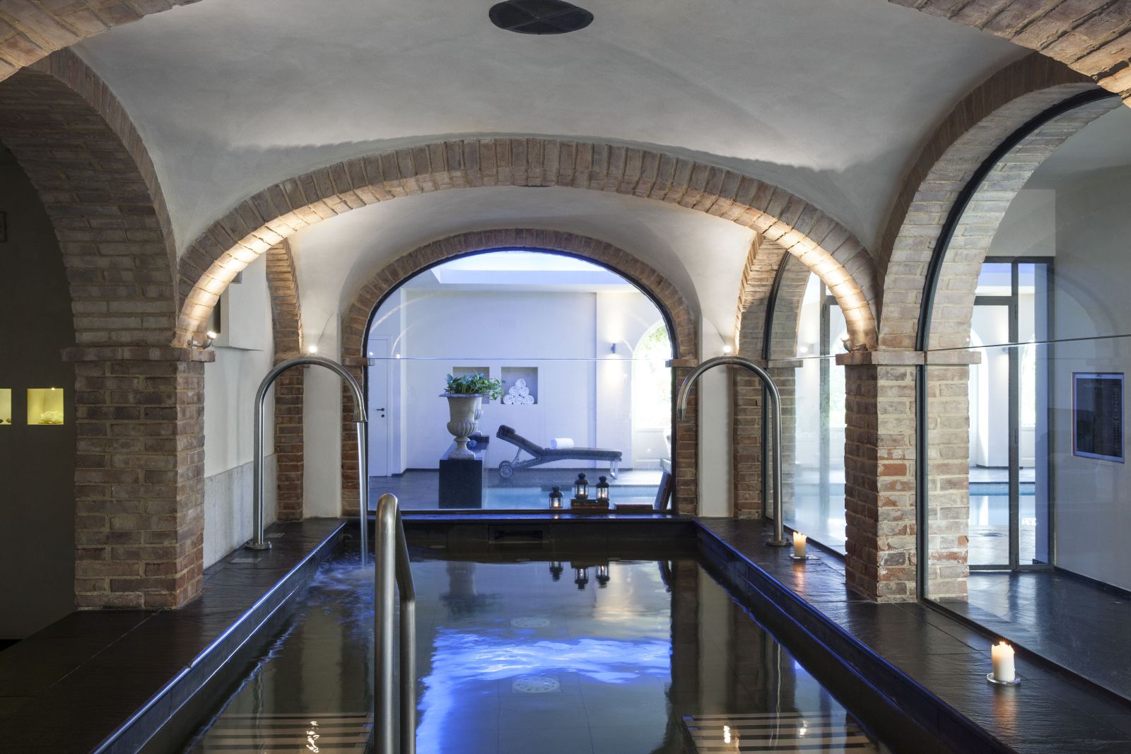 The spa at Hotel L'Andana in Tuscany