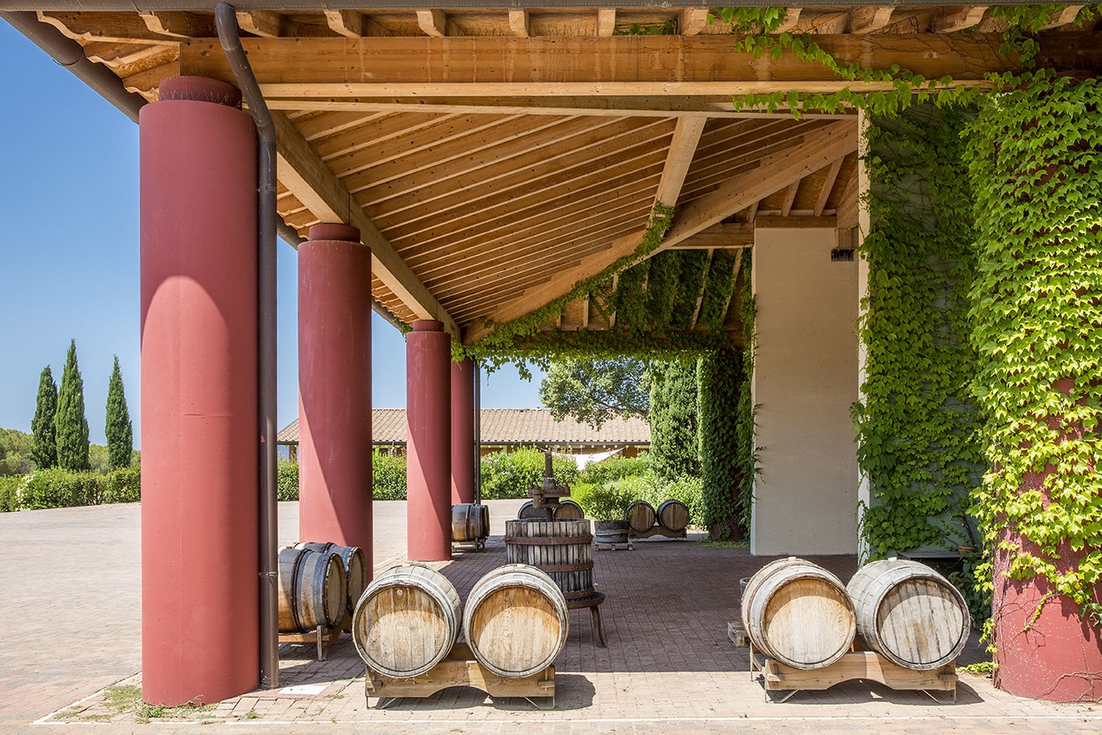 The winery at Hotel L'Andana in Tuscany