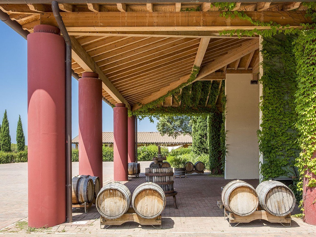 The winery at Hotel L'Andana in Tuscany