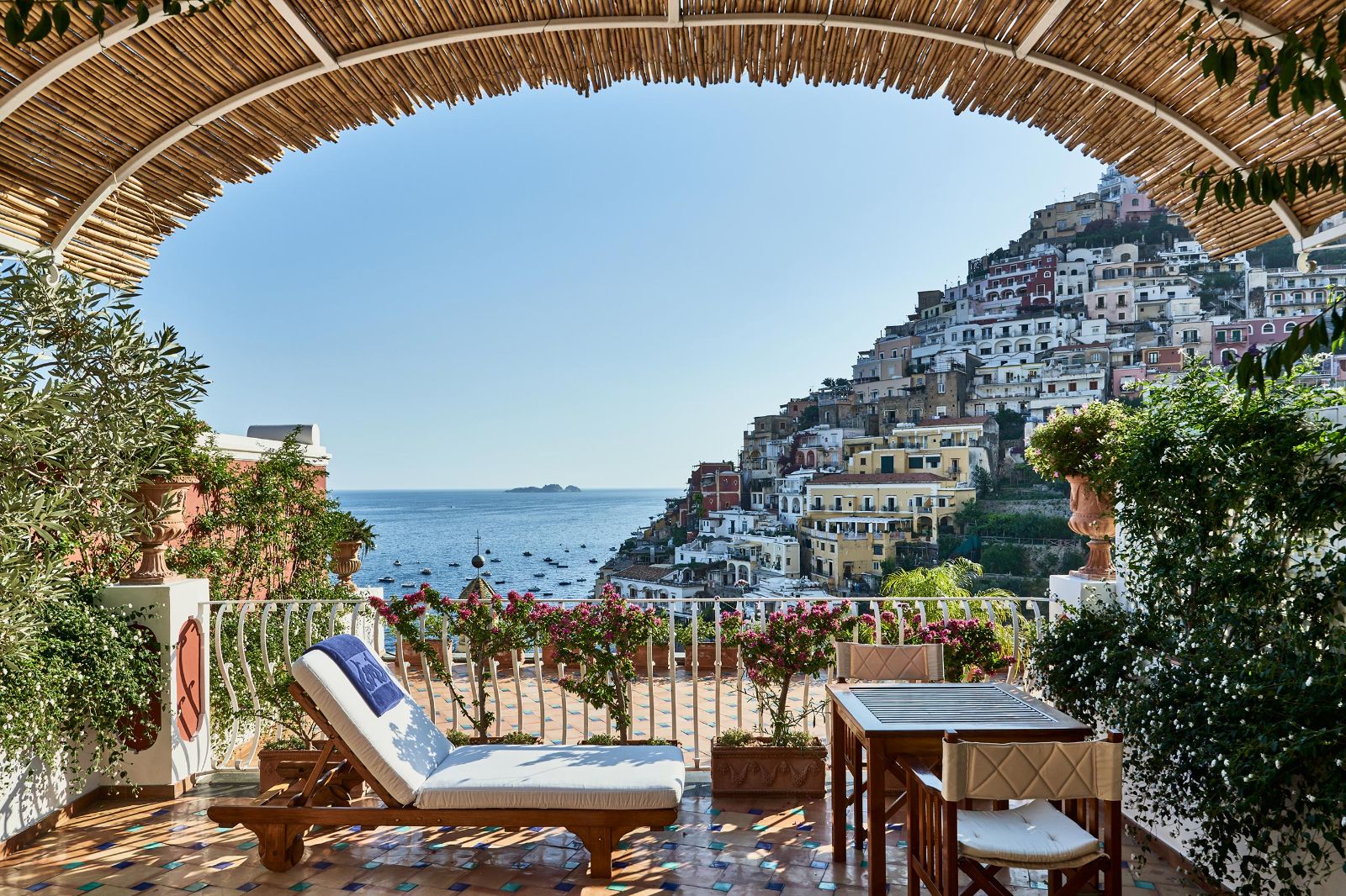 Luxury Hotel le Sirenuse Junior Suite Balcony View of Positano 