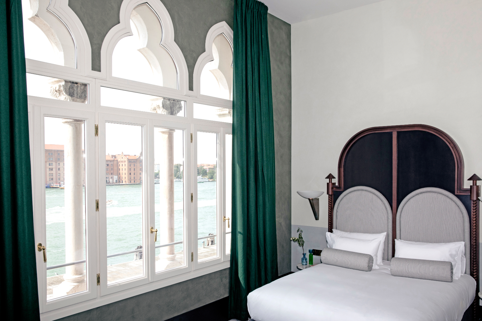 Guest room with views of the canal at Il Palazzo Experimental in Venice