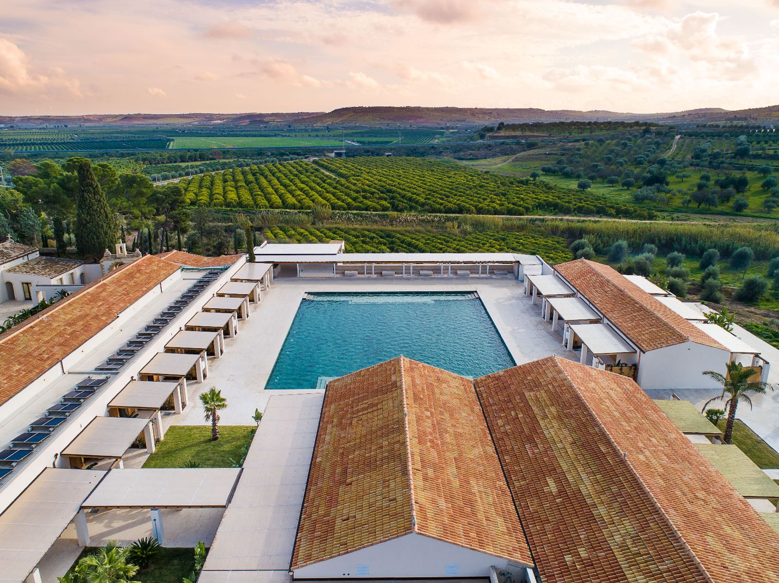 Aerial view of Il San Corrado di Noto in Sicily