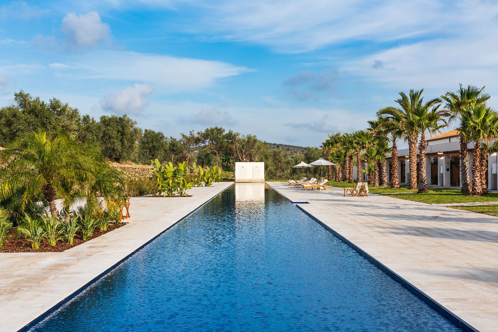 One of the swimming pools at Il San Corrado di Noto in Sicily